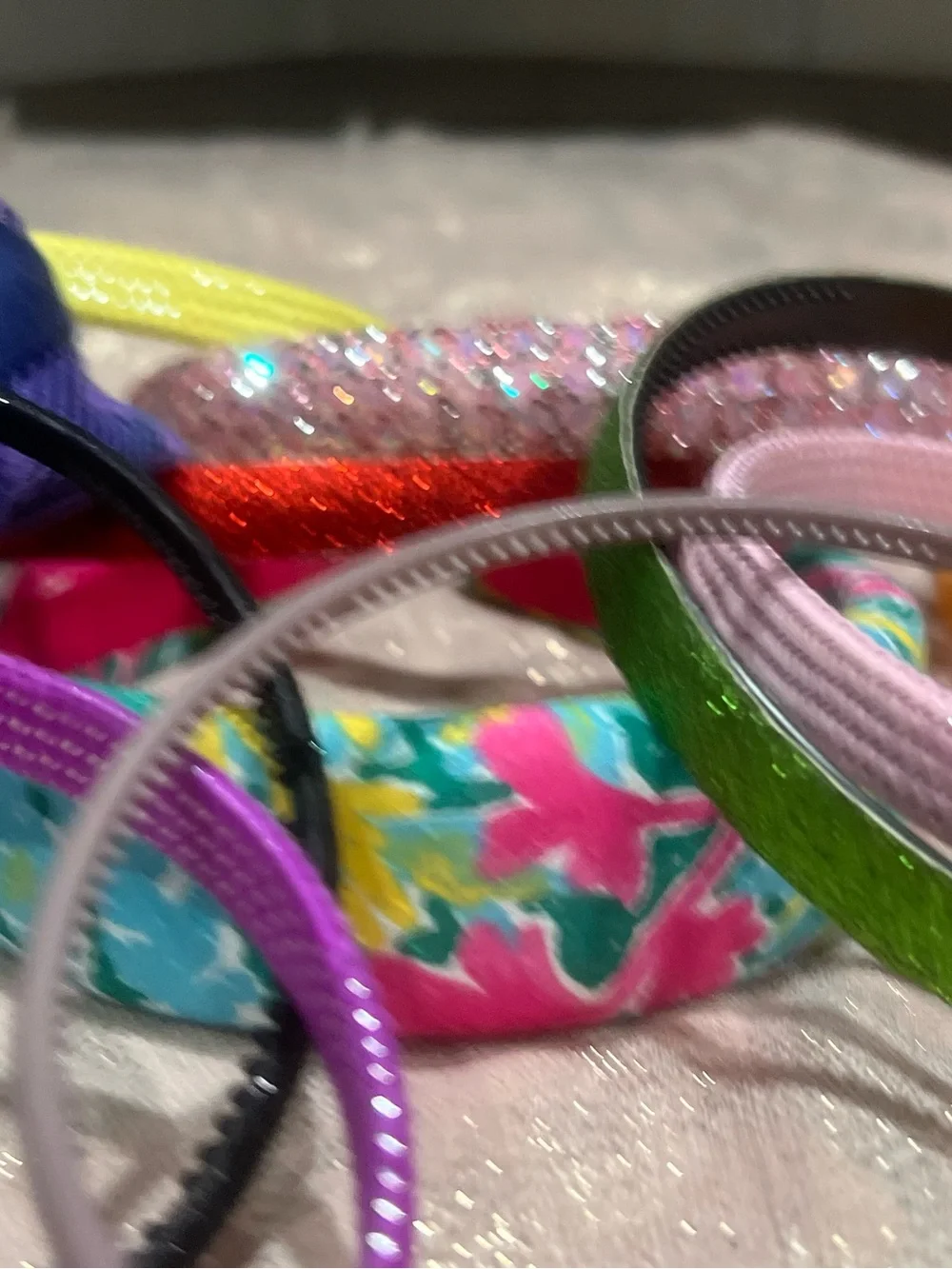 Lot Assorted Women's MulticolorHeadbands Bow Rhinestone Glitter